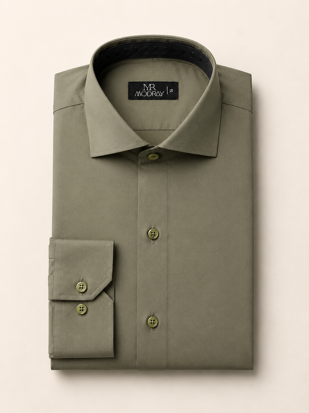 Olive Green Dress Shirt