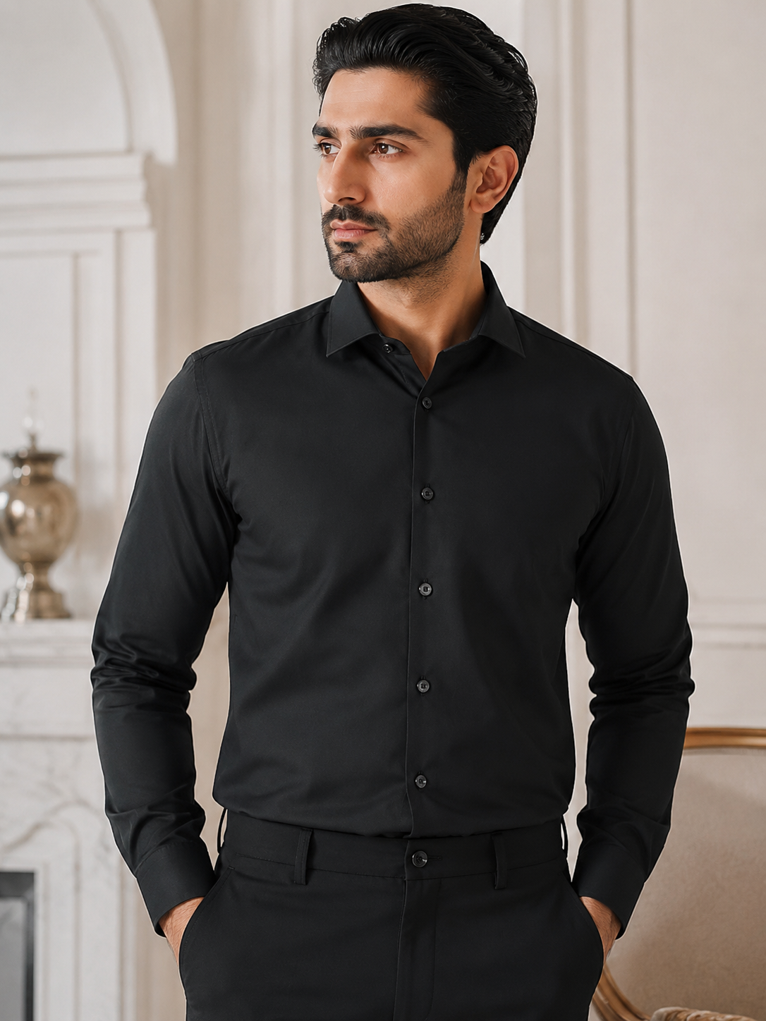 Black Dress Shirt