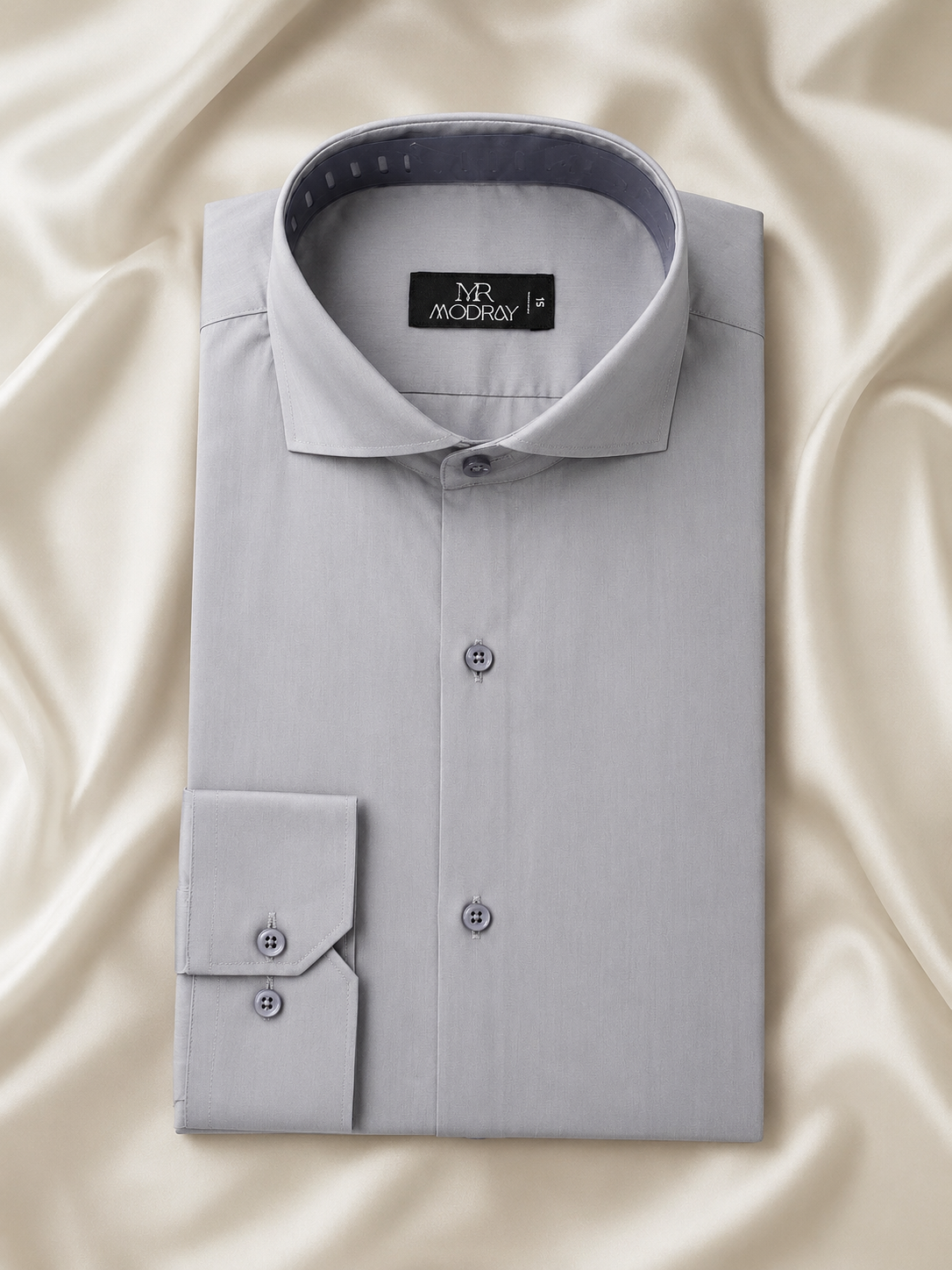 Light Grey Mens Dress Shirt