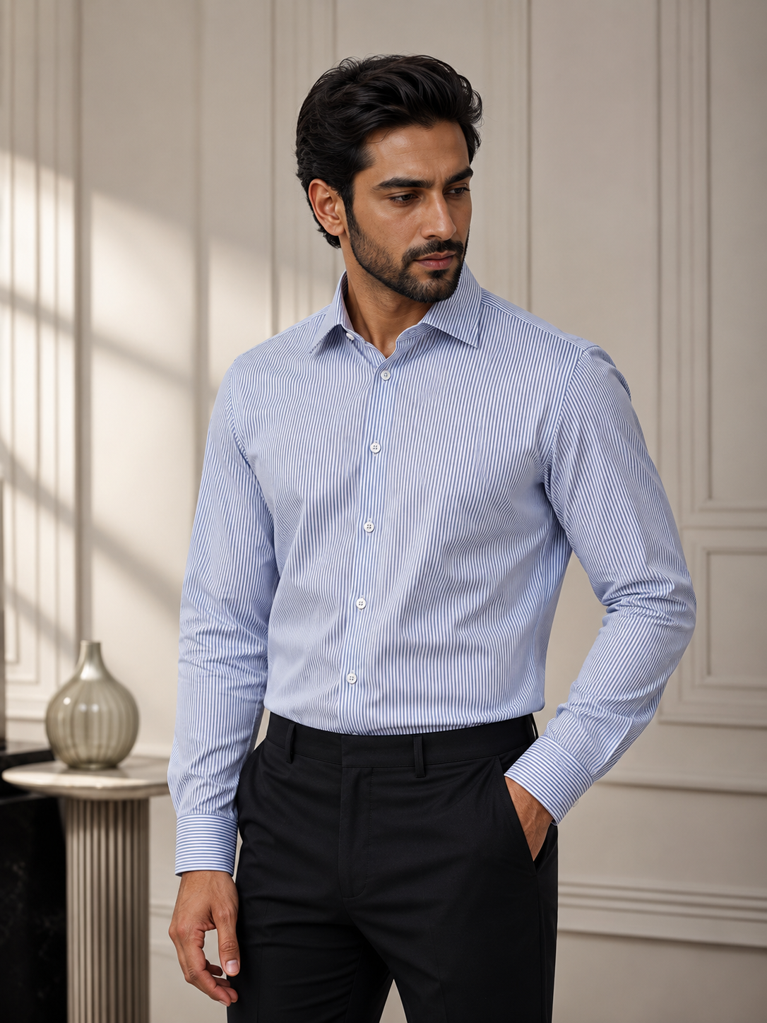 Blue Lining Dress Shirt