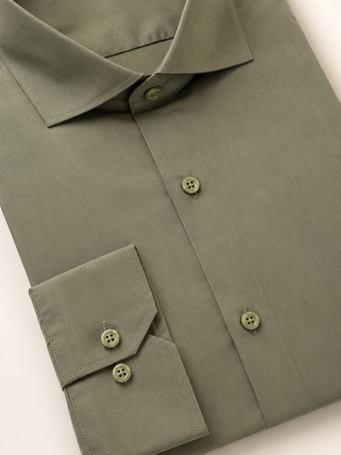 Olive Green Dress Shirt