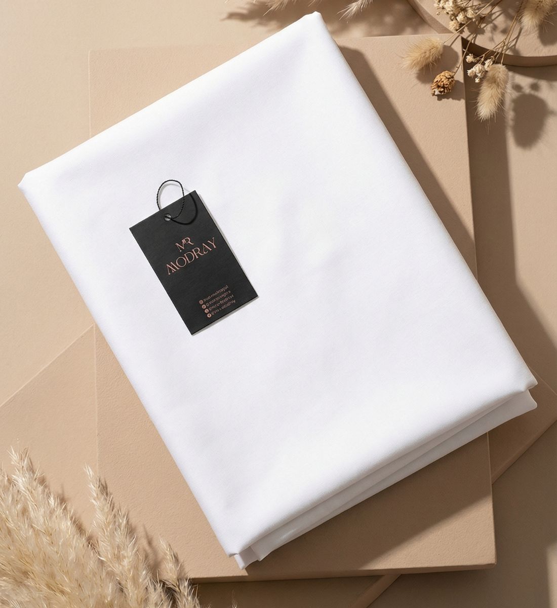 Mens White Unstitched Fabrics