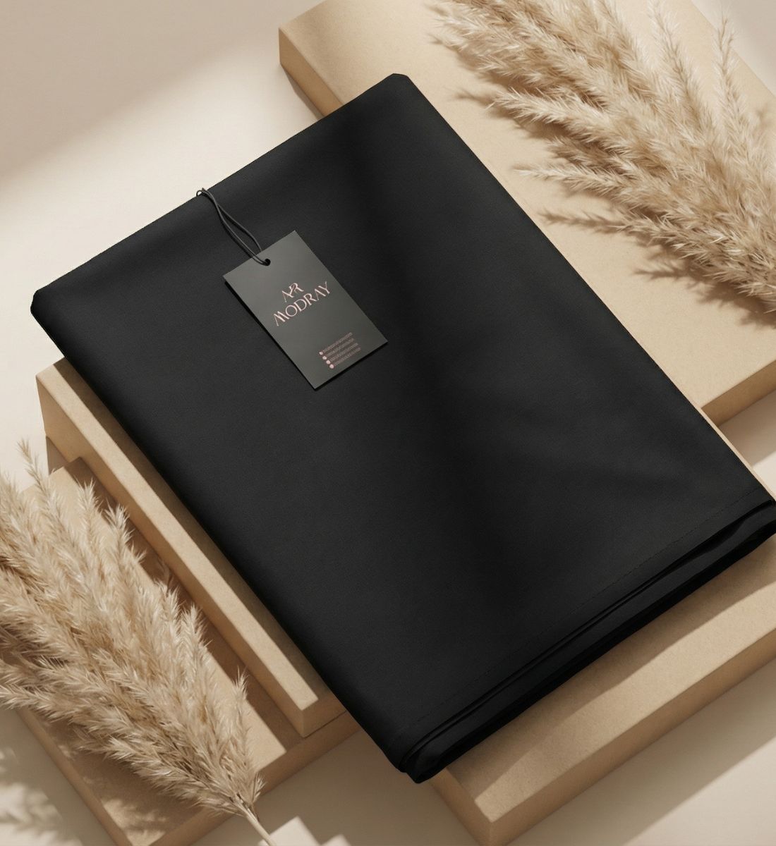 Mens Black Unstitched Fabrics