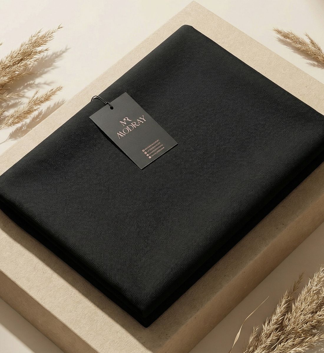 Mens Black Unstitched Fabrics